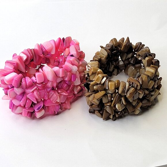 Hot Pink Stretch Bracelet - Picture 5 of 12